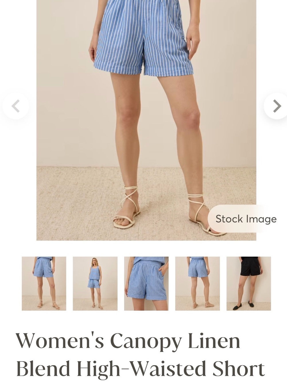 PACT ORGANIC- Women’s Canopy Linen Blend High Waisted Short XXL